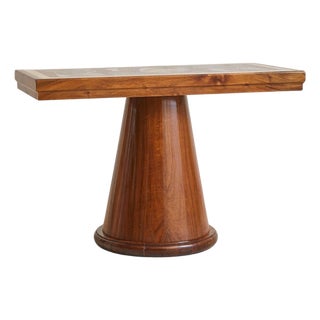 Italian Rationalist Console with Mosaic Marble Top, Circa 1937 For Sale