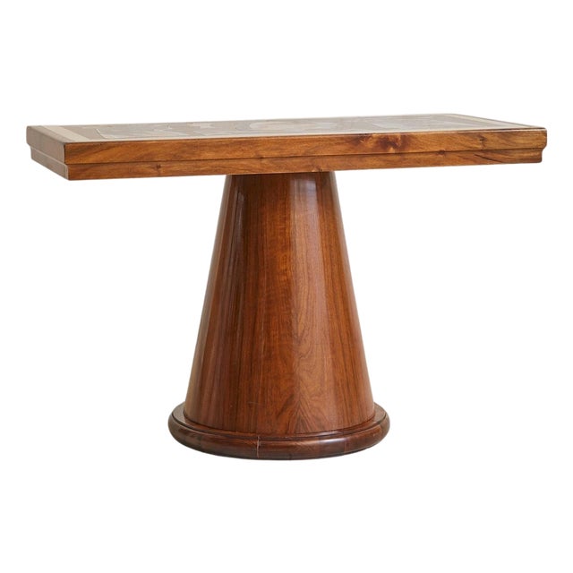 Italian Rationalist Console with Mosaic Marble Top, Circa 1937 For Sale