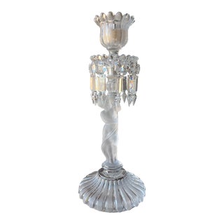 Baccarat Crystal Enfant Candlestick, France For Sale