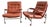 Pair Mid Century Modern "Karin" Chairs by Bruno Mathsson Chrome and Leather For Sale