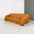 Italian modern caramel leather three seating Piumino sofa by De Pas, D'Urbino and Lomazzi, 1970s. Piumino model sofa with...