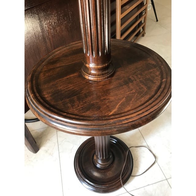 Early 20th Century Solid Wood French Floor Lamp With ...
