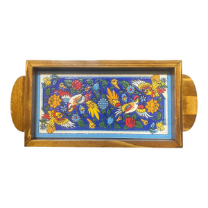 Artisan Textured Ceramic Tray. 1980s