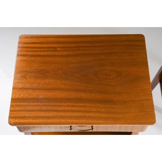 Swedish Modern Bedside Tables, 1940s, Set of 2 For Sale - Image 9 of 10