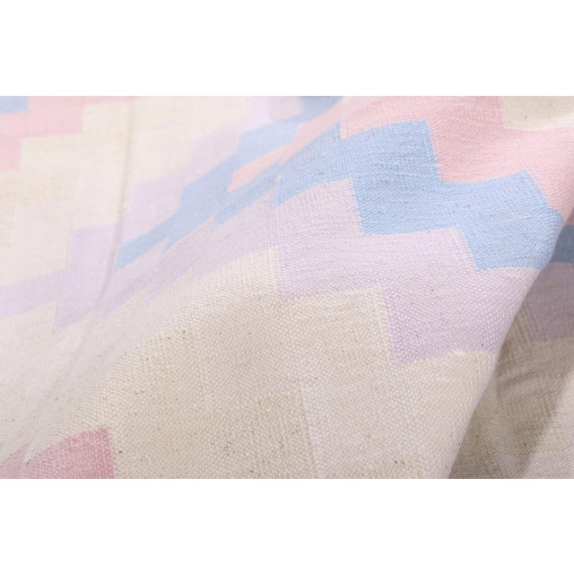 Vintage Indian Dhurrie Rug, 10'03 X 14'00 For Sale In Dallas - Image 6 of 10