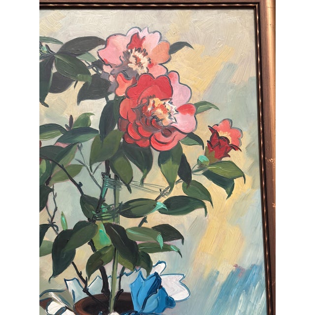 G. Källbom, Flower Motif in Pot, 1960s, Oil on Panel, Framed For Sale - Image 16 of 18
