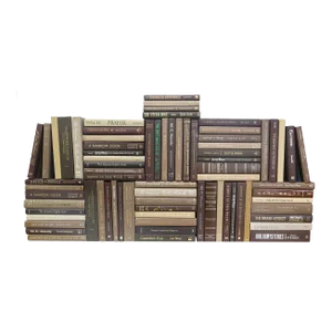 Decorative Books - Chocolate Book Wall - Set of 75 Brown Books