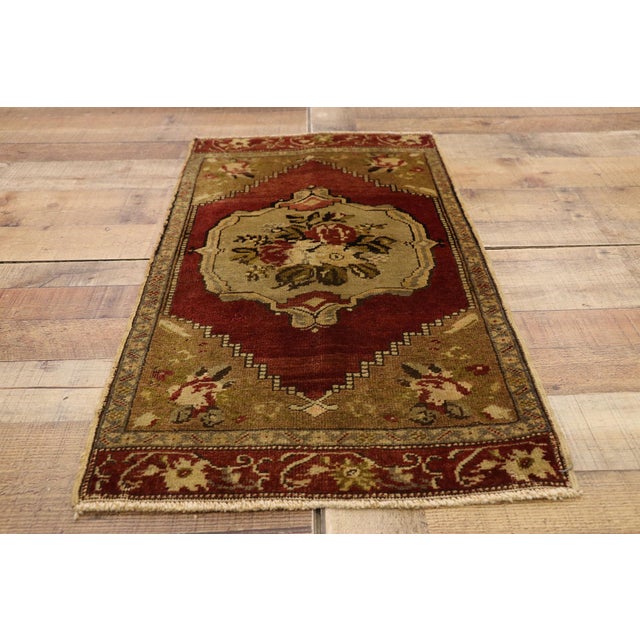 Textile Vintage Turkish Yastik Rug - 01'07 X 03'02 For Sale - Image 7 of 8