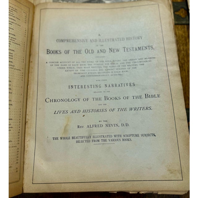 Rare Antique Family Bible For Sale - Image 9 of 12