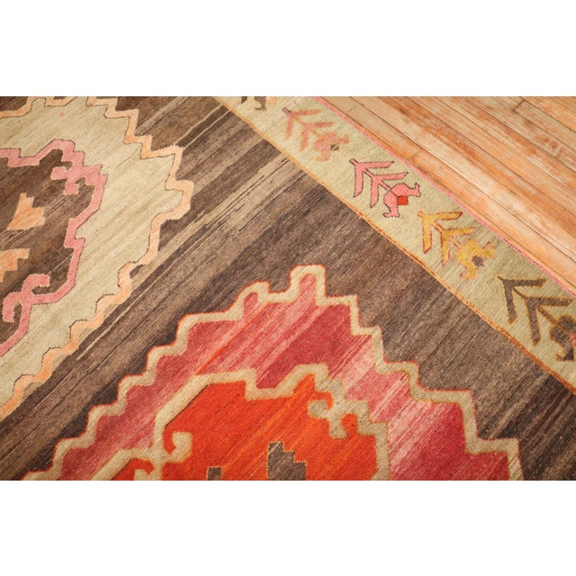 Vintage Zabihi Collection Turkish Kars Rug - 6'6" x 9'6" For Sale - Image 9 of 9
