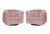 Mid-Century Modern Blush Pink Channel Back Swivel Chairs in the Style of Milo Baughman - A Pair For Sale - Image 3 of 7