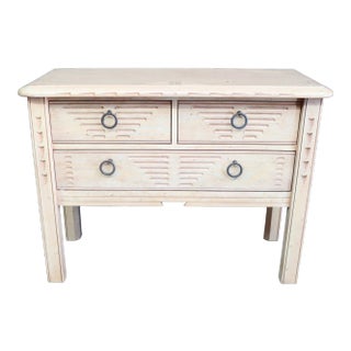 South Western Style White Pine Commode For Sale