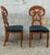 Pair of Vintage Biedermeier Style Walnut Chairs, Italy Circa 1950. For Sale - Image 4 of 11