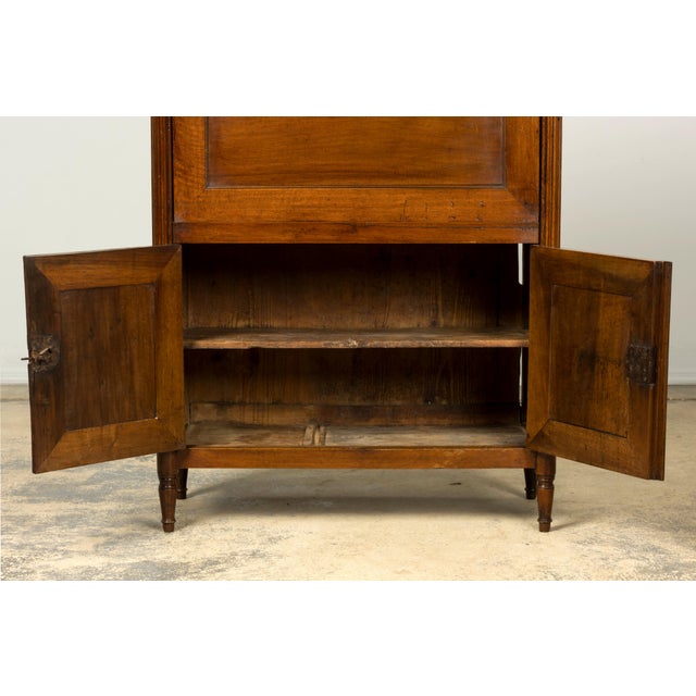 Brown Late 18th Century French Louis XVI Walnut Secretary Desk With Marble Top For Sale - Image 8 of 18