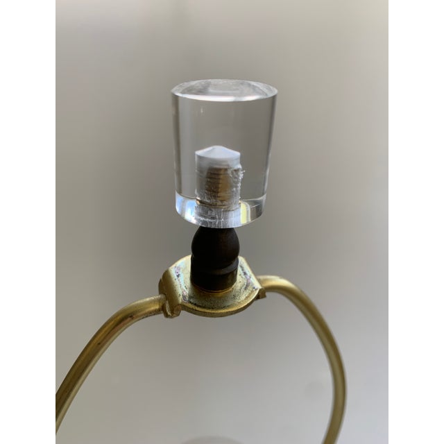 Vintage 1970s Stacked Lucite Helix Twist Spiral Table Lamp For Sale - Image 10 of 12