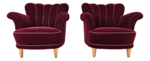Pair of 1940's Swedish Lounge Chairs