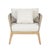 Beige Cypress Teak Wood Sofa Set With Beige Color Rope Design For Sale - Image 8 of 12