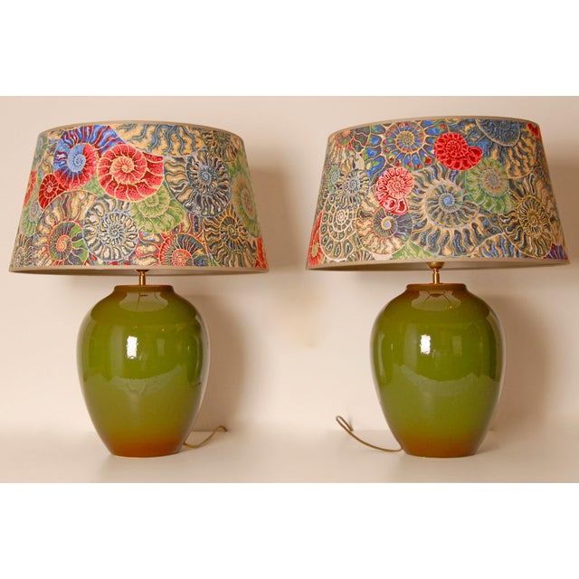 Vintage French Table Lamps in Ceramic from Kostka, 1970s, Set of 2 For Sale - Image 4 of 12