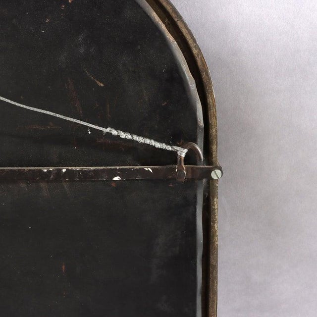 Metal Antique Oscar Bach Bronze Gothic Mirror With Wind God Mask C1910 For Sale - Image 7 of 8