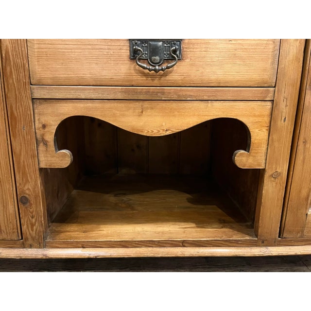 Wood 1900s Antique Country Pine Server For Sale - Image 7 of 12