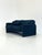 Textile Blue Green Cassina Maralunga Sofa by Vico Magistretti, 1990s For Sale - Image 7 of 13