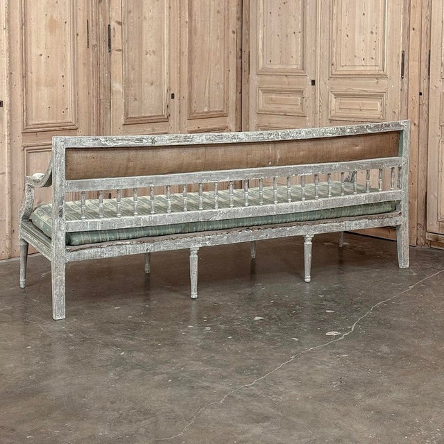 18th Century Gustavian Period Bench With Original Scraped Finish For Sale - Image 18 of 18
