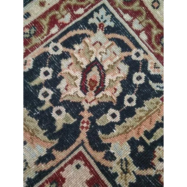Maroon Agra Rug, 6' X 9'2" For Sale - Image 8 of 10