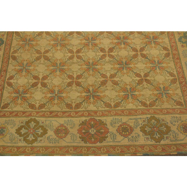 1980s Tribal Soumak Beige/Brown Wool Rug - 7'6'' X 10'3'' For Sale - Image 5 of 10