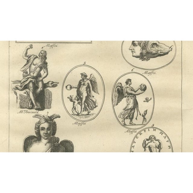 Paper Bernard de Montfaucon, Mythological Figures, 1721, Engraving on Paper For Sale - Image 7 of 9