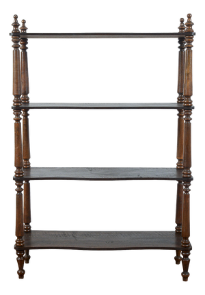 Open Etagere with Shelves and Turned Cabinets