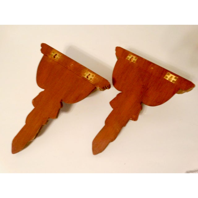 Vintage Giltwood Wall Brackets, a Pair Chairish