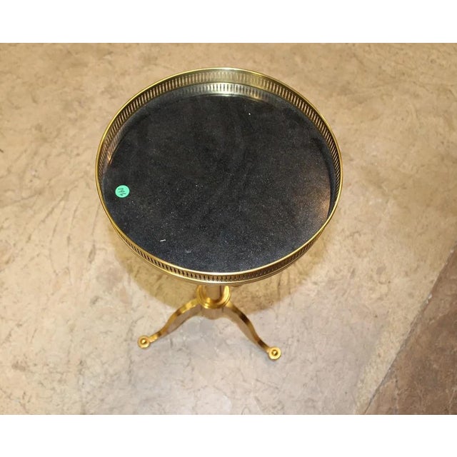 1970s Maison Toulouse French Brass Telescoping Table For Sale - Image 5 of 9