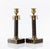 19th Century A Pair of Late Gustavian Faux Porphyry Reverse Glass Candlesticks, 19th Century For Sale - Image 5 of 6