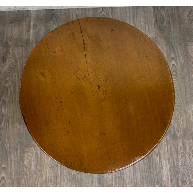 Traditional Antique 19th Century Mahogany Tilt Top Tea Occasional Pedestal Tripod Table For Sale - Image 3 of 11