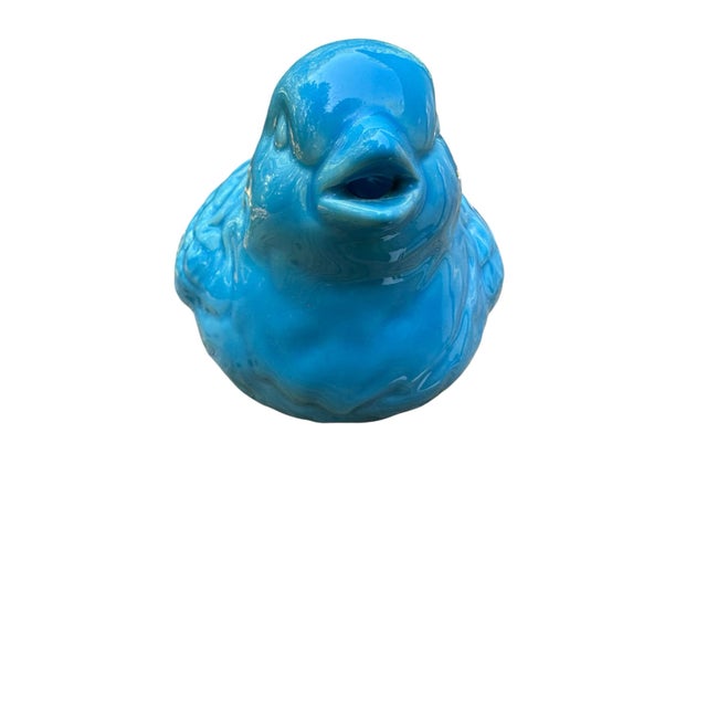 Mid-Century Modern Late 20th Century Blue Bird Ceramic Creamer For Sale - Image 3 of 7