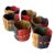 Vintage Woven Straw Cup Holders- Set of 6 For Sale
