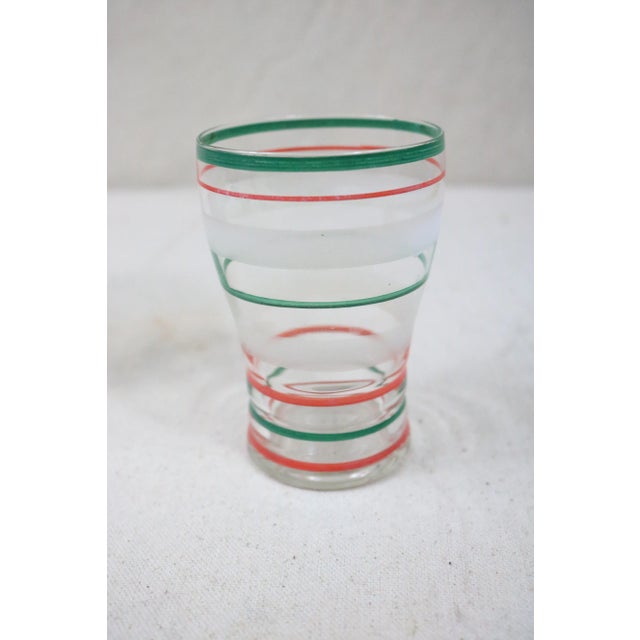 Glass Mid 20th Century Decorated Juice Set, 5 Pcs. For Sale - Image 7 of 9