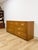 Dixie Furniture Co. Vintage MCM Dixie Act 2 Campaign Style Dresser Brass Pulls Warm Wood Tone Lowboy For Sale - Image 4 of 14
