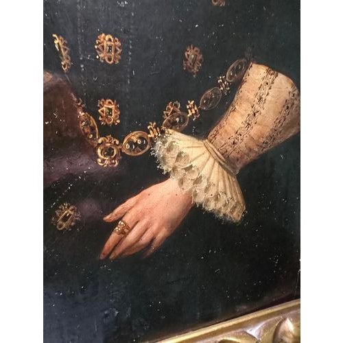 Portrait of Isabella Clara Eugenia of Austria, 17th Century, Oil on Panel, Framed For Sale - Image 10 of 18