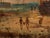 Oil on wood panel Dutch school 19th century Atmospheric oil painting depicting the daily life of fishermen on the coast -...
