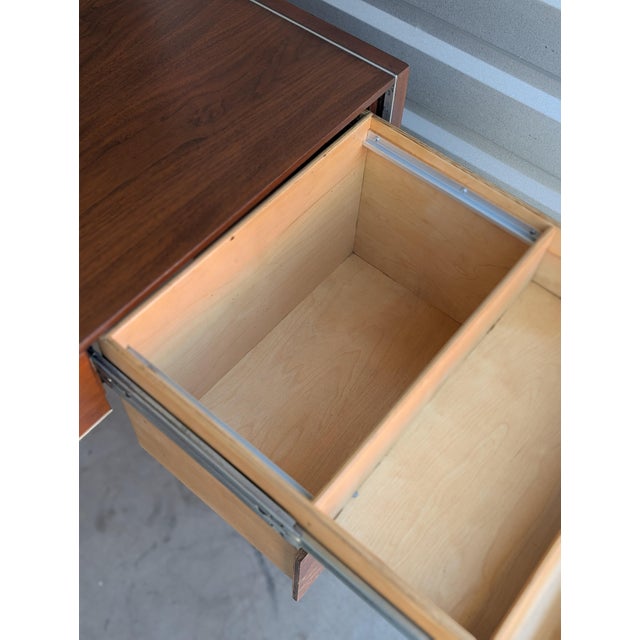Mid Century Modern Walnut Writing Desk by Glenn of California, C1960s For Sale - Image 14 of 16