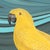 Original art for parrot and bird lovers! “Gossip Swirl” is a gorgeous painting of a yellow parrot done in a “Modern...
