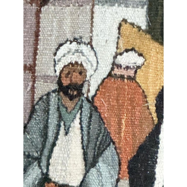 Mid-Century Tunisian Hand Woven Tapestry, 1960s For Sale - Image 16 of 18