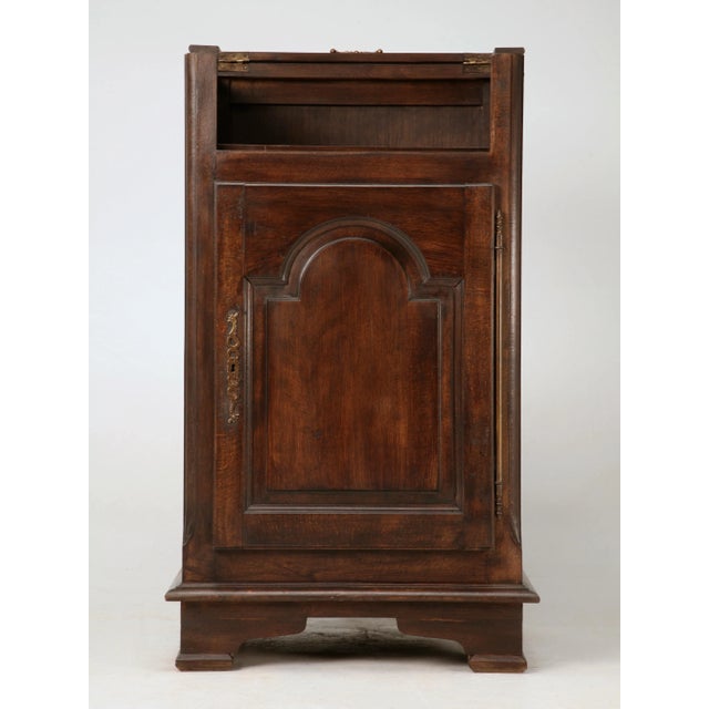 Wood Vintage French Oak Flip-Top Confiturier, Cabinet, Cupboard or Dry Sink, or Bar For Sale - Image 7 of 10