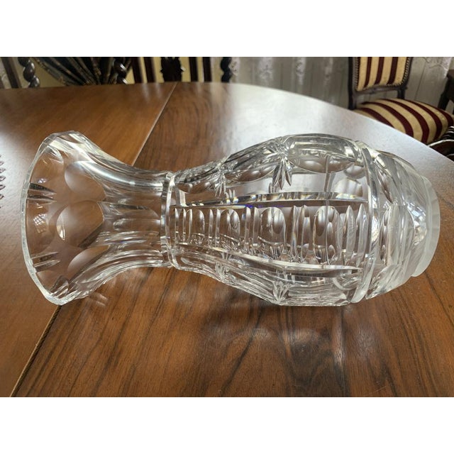 Large Crystal Vase, 1970s For Sale - Image 12 of 18