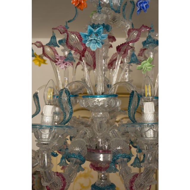Ca Rezzonico Chandeliers in Murano Blown Glass, Set of 2 For Sale - Image 10 of 15