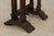 Vintage Brandt Set of 4 Glass Top Mahogany Nesting Tables For Sale - Image 11 of 15