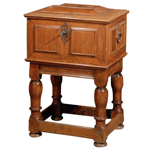 Swedish Period Baroque Early 18th Century Box on Stand For Sale