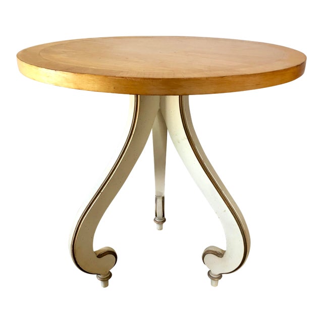 Vintage Medallion Limited Lacquered Decorator Table For Sale