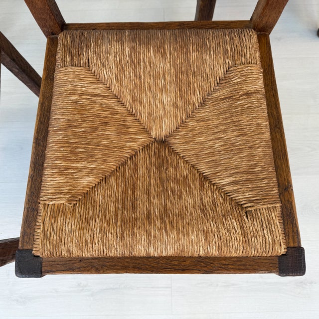 French Farmhouse Ladder Back Dining Chairs – Set of 6 For Sale - Image 11 of 13